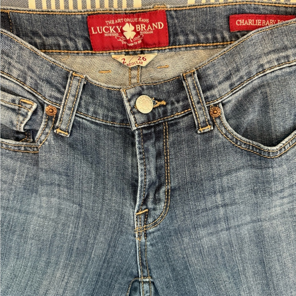 Lucky Charlie Baby Boot Jeans Size 2/26 Regular - Picture 7 of 11
